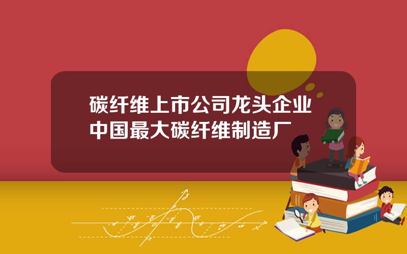 碳纤维上市公司龙头企业 中国最大碳纤维制造厂